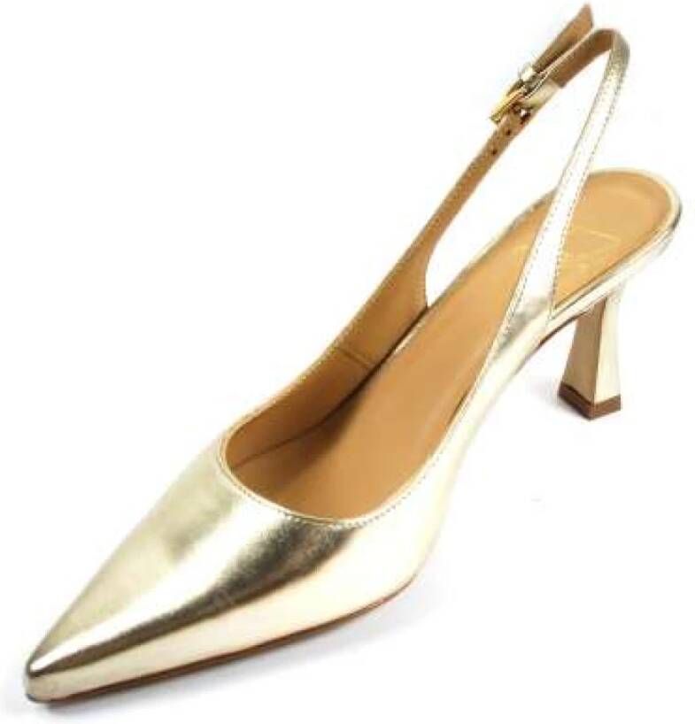 Roberto Festa Platina Gelamineerde Slingback Yellow Dames