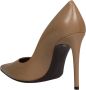 Roberto Festa Leren Pumps Fw22 Puntige Neus Beige Dames - Thumbnail 4