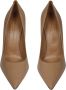 Roberto Festa Leren Pumps Fw22 Puntige Neus Beige Dames - Thumbnail 6