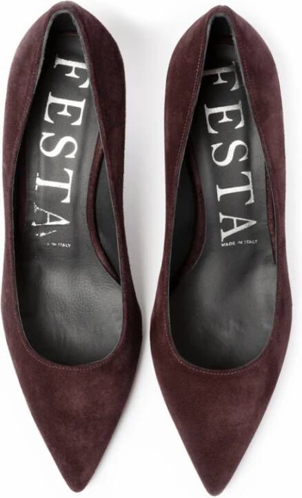 Roberto Festa Bordeaux Suede Pumps Bruin Dames