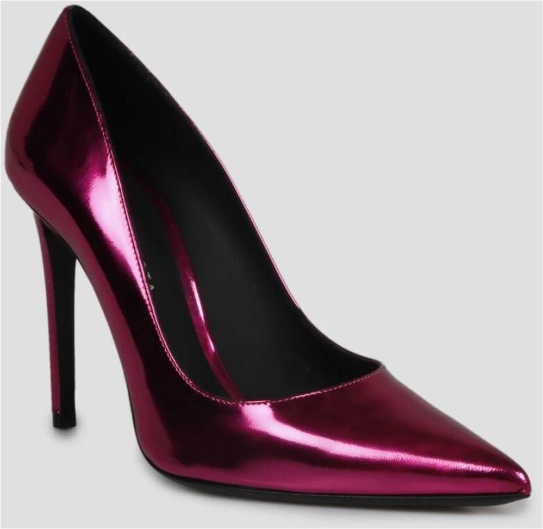 Roberto Festa Metallized Nappa Leren Pumps Rood Dames