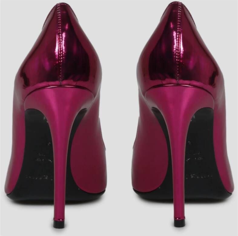 Roberto Festa Metallized Nappa Leren Pumps Rood Dames