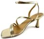 Roberto Festa Platina Gelamineerde Leren Hoge Hak Sandalen Yellow Dames - Thumbnail 2