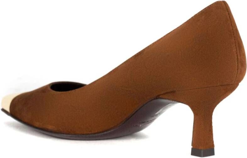 Roberto Festa Tortuga Bruine Suède Pumps met Hak