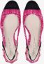 Roberto Festa Fuchsia Slingback Sandalen Tweed Goud Pink Dames - Thumbnail 4