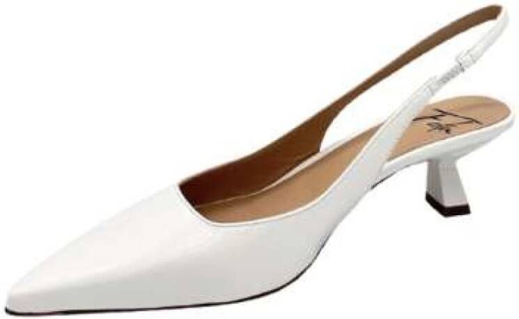 Roberto Festa Witte leren slingback schoen