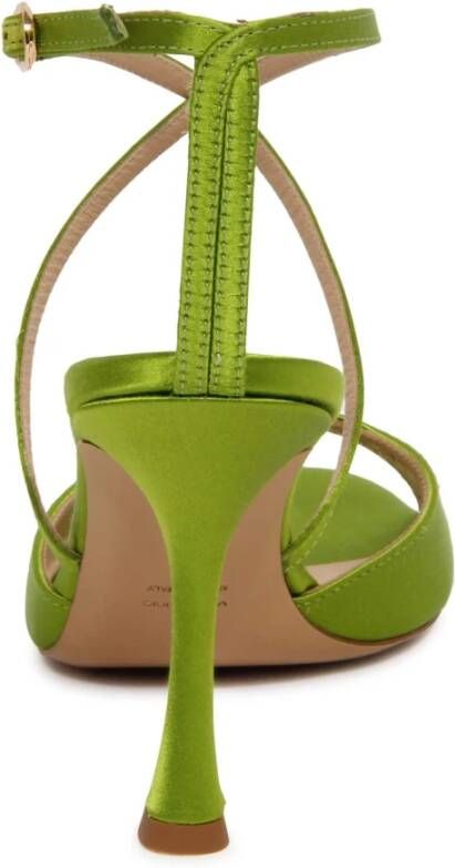 Roberto Festa Xose Satin Sandal Pistacchio Groen