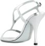 Roberto Festa Zilver Metallic Leren Sandalen met 10cm Hak - Thumbnail 2