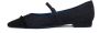 Roberto Festa Zwarte Ballerina`s van Denim en Grosgrain - Thumbnail 2