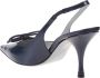 Roberto Festa Zwarte Geborsteld Leren Slingback Schoenen - Thumbnail 2