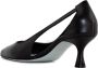 Roberto Festa Zwarte leren Coralie pumps met hak - Thumbnail 2