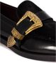 Roberto Festa Zwarte Leren Loafers met Kalfshaar - Thumbnail 2