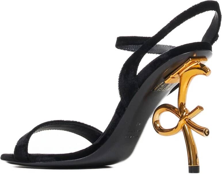 Roberto Festa Zwarte Sandalen met Femy 100 Stijl Black Dames