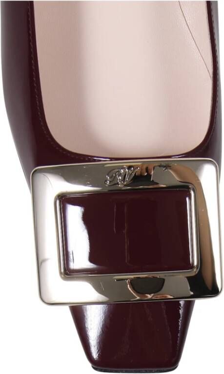 Roger Vivier Ballerina Schoenen Bordeaux Donkerrood