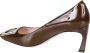 Roger Vivier Bruin Lakleren Stiletto Pumps - Thumbnail 2