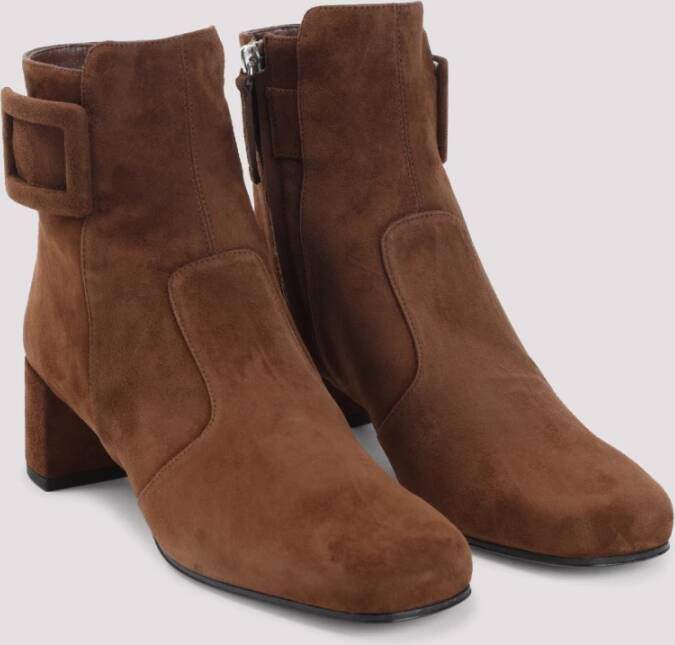 Roger Vivier Bruine enkellaarzen voor vrouwen