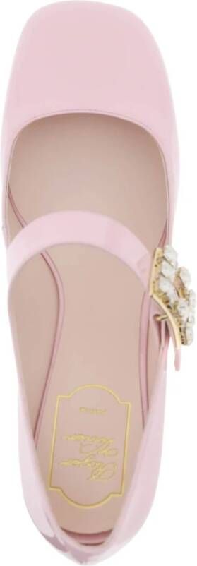 Roger Vivier Kristallen gesp lakleren Mary Janes Pink Dames