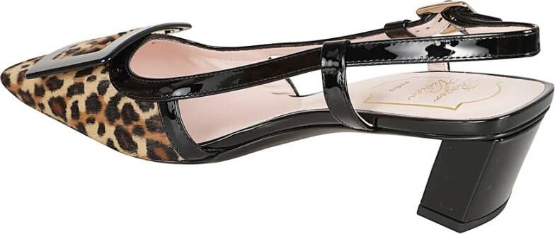 Roger Vivier Luipaardprint Slingback Pumps met hak