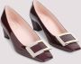 Roger Vivier Rode Lakleren Vierkante Neus Pumps - Thumbnail 2