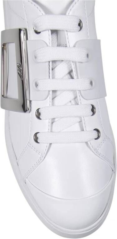 Roger Vivier Witte Skate Sneaker met Gesp