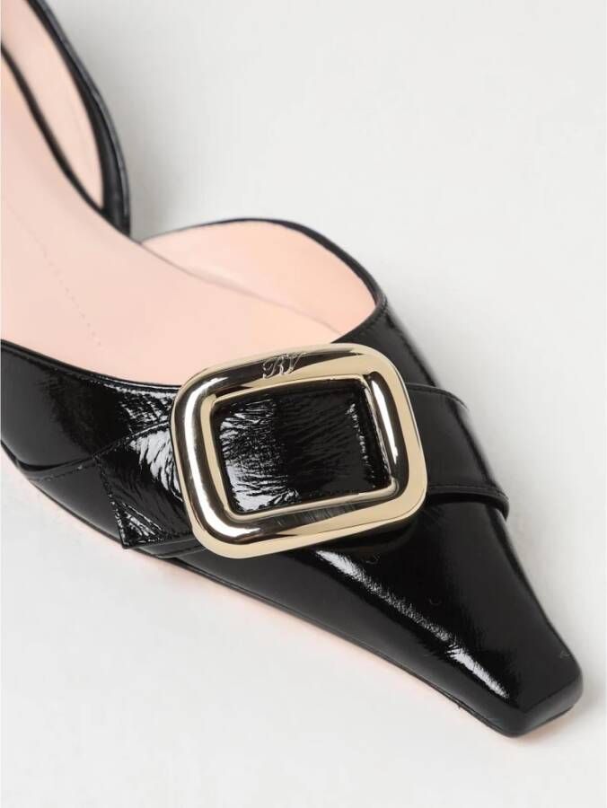 Roger Vivier Zwarte Ballerina`s met Gesp