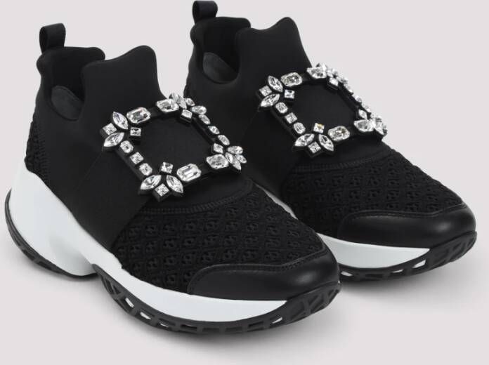 Roger Vivier Zwarte Kristal Sneakers Aw25
