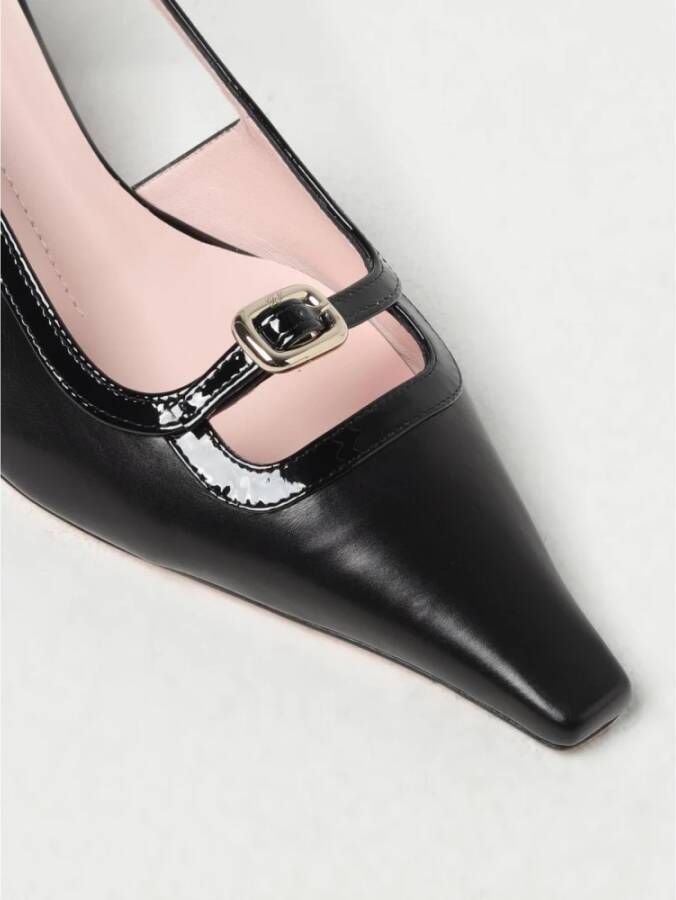 Roger Vivier Zwarte Lakleren Hoge Hakken