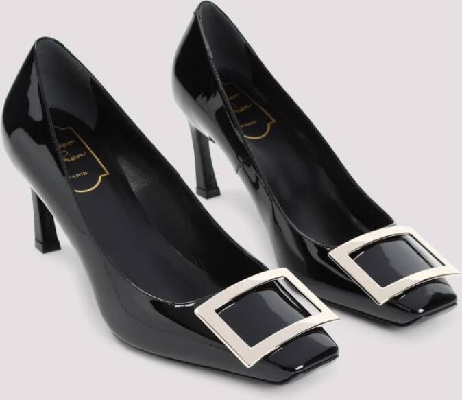 Roger Vivier Zwarte Leren Pumps Elegante Hakken