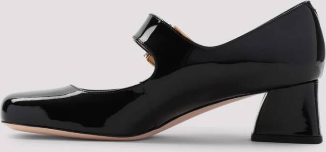 Roger Vivier Zwarte Leren Pumps Elegante Stijl Black Dames