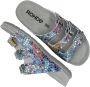 Rohde Blauw Print Dames Slipper Multicolor Dames - Thumbnail 3