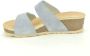 Rohde Blauwe Instap Sandalen met Velcro Straps - Thumbnail 2
