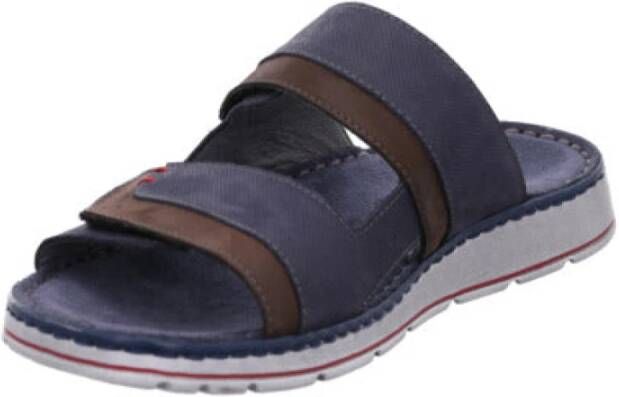 Rohde Bruine Brunello Herensandaal Comfortabel Memory Footbed Blue Heren