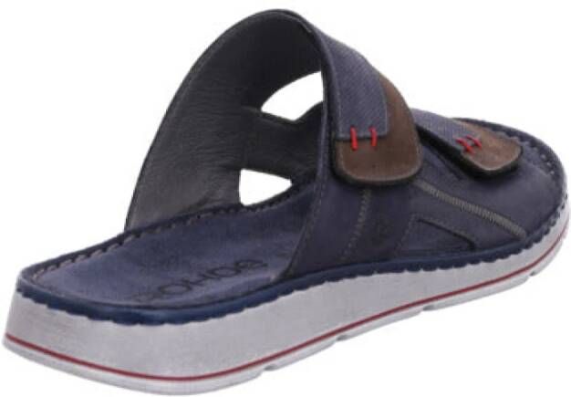 Rohde Bruine Brunello Herensandaal Comfortabel Memory Footbed Blue Heren