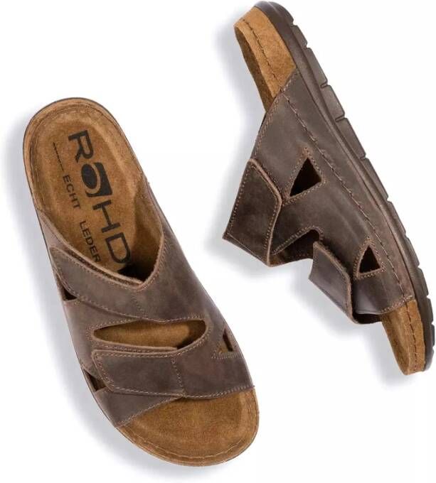 Rohde Comfortabele Herensandaal Bruin Brown Heren