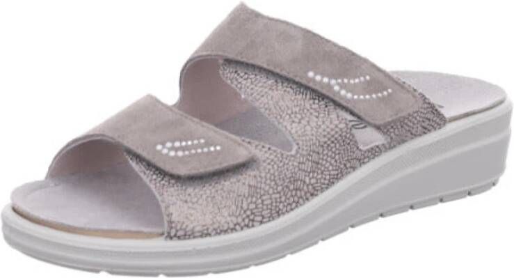 Rohde Elegante Grijze Dames Sandaal met Memory Voetbed Gray Dames
