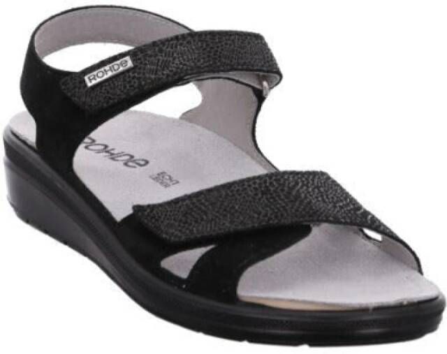 Rohde Flat Sandals Black Dames