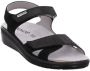 Rohde Zwarte Leren Heren Sandalen Zwart - Thumbnail 4