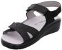 Rohde Zwarte Leren Heren Sandalen Zwart - Thumbnail 5