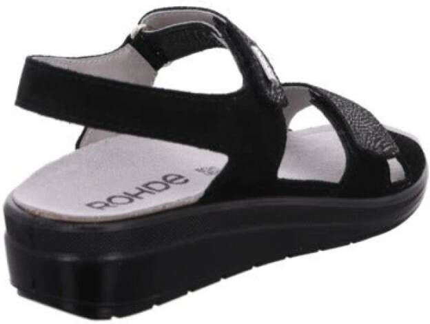 Rohde Flat Sandals Black Dames