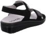 Rohde Zwarte Leren Heren Sandalen Zwart - Thumbnail 7