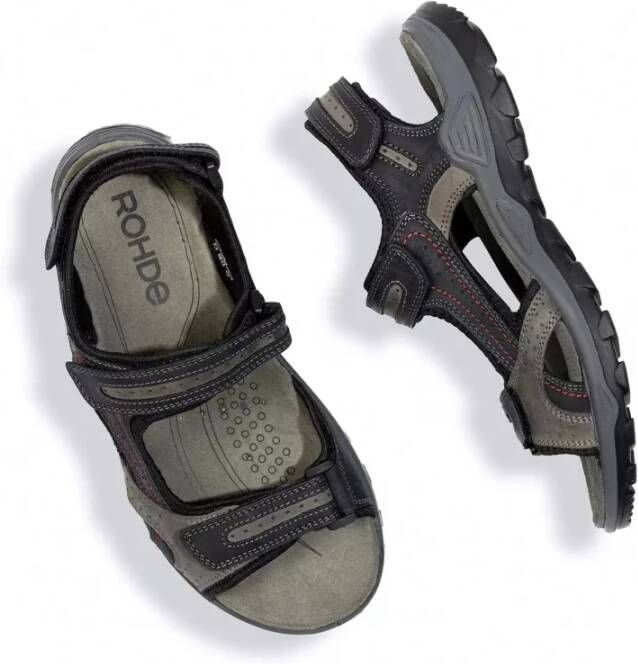 Rohde Flat Sandals Black Heren