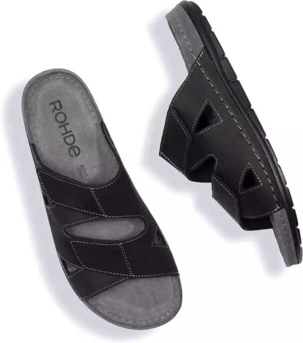 Rohde Flat Sandals Black Heren