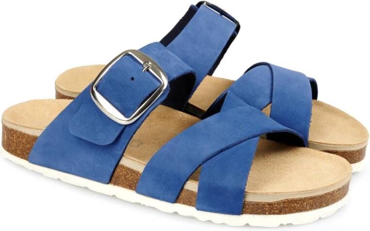 Rohde Flat Sandals Blue Dames