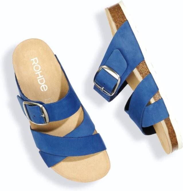 Rohde Flat Sandals Blue Dames