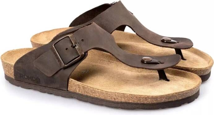 Rohde Flat Sandals Brown Heren