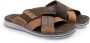 Rohde Groene Leren Herensandaal Brown Heren - Thumbnail 4