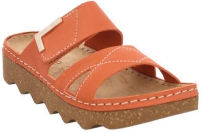 Rohde Flat Sandals Orange Dames