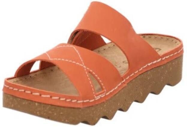 Rohde Flat Sandals Orange Dames