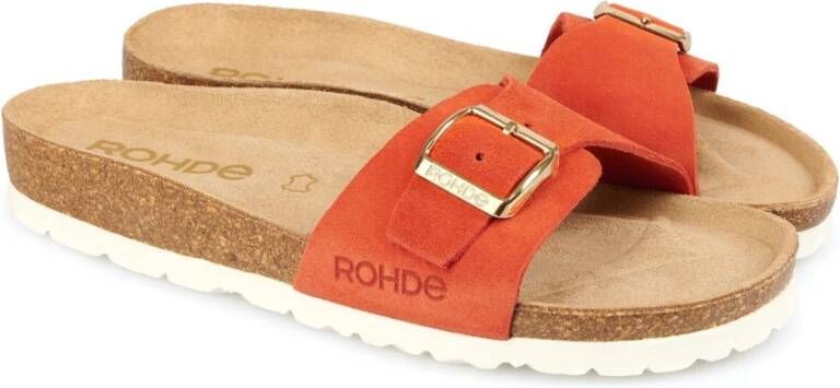 Rohde Flat Sandals Red Dames