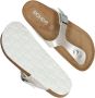 Rohde Leren Teenslippers Dames Wit Metalli - Thumbnail 44